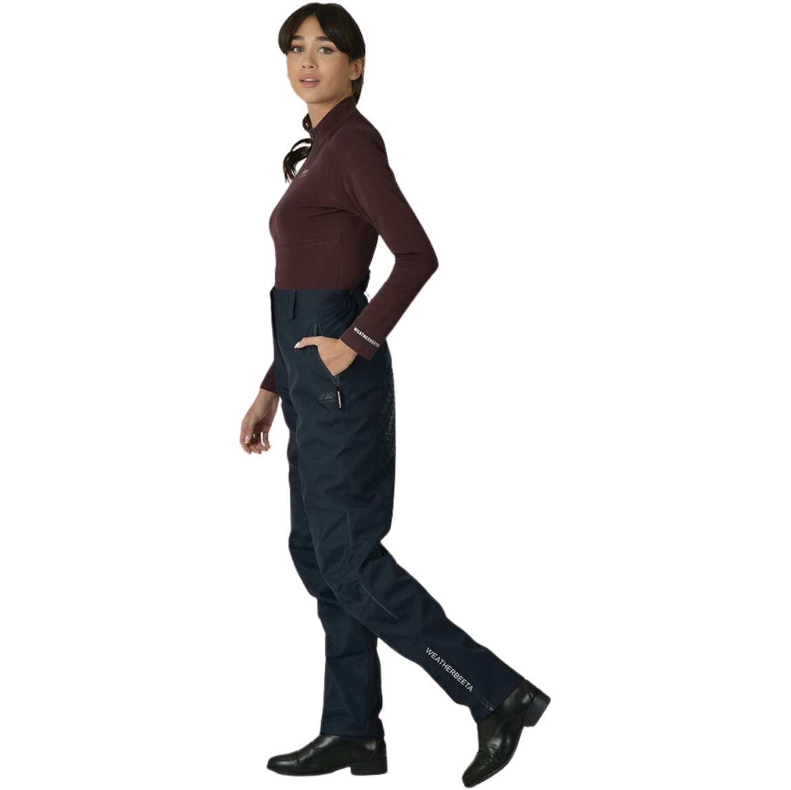 2025 WeatherBeeta Womens Rayne Waterproof Overtrousers II 1026252 - Navy